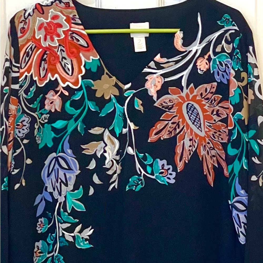 Layered Split Front Embellished Tunic - image 3